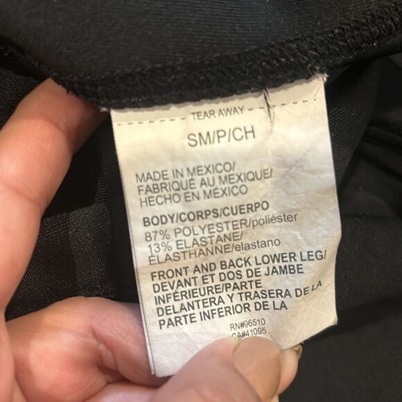 Under Armour Black Compression Bottom Sheer Size Small Athletic Gym Leggings - Picture 3 of 10